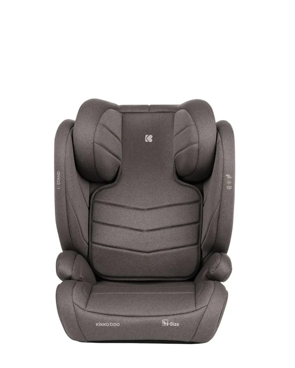 Kikkaboo Kindersitz i-Stand i-Size (100 - 150 cm) Gruppe 2/3 verstellbar Isofix braun