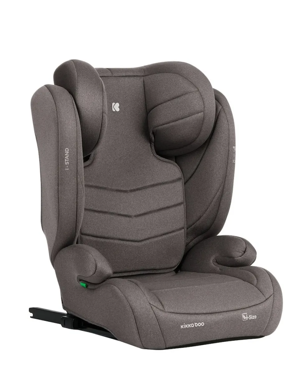 Kikkaboo Kindersitz i-Stand i-Size (100 - 150 cm) Gruppe 2/3 verstellbar Isofix braun