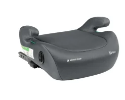 Kikkaboo Kindersitz, Sitzerhöhung i-Tip i-Size (125-150cm) ISOFIX, Armlehne grau dunkelgrau