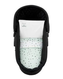 Kikkaboo Kinderwagen Bettwäsche-Set Bär 6tlg Decke 80 x 60 Kissen 35 x 26 Laken grün