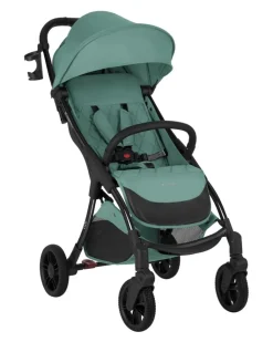 Kikkaboo Kinderwagen Buggy Cloe bis 22 kg Aluminiumrahmen faltbar Getränkehalter dunkelgrün