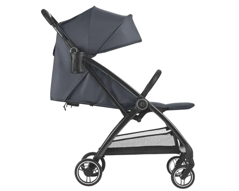 Kikkaboo Kinderwagen, Buggy Joy bis 22 kg, Rückenlehne verstellbar, faltbar dunkelgrau