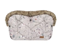 Kikka boo Kinderwagen Handwärmer Luxury, Druckknöpfe, Steppdesign, Handmuff grau