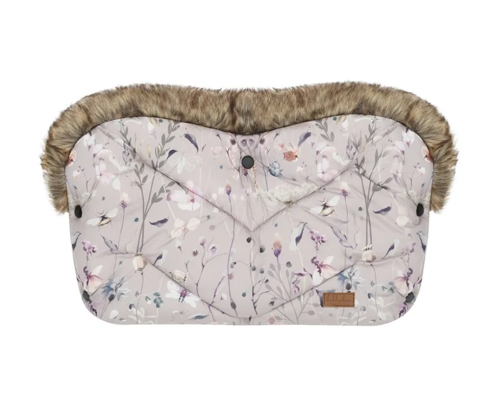Kikka boo Kinderwagen Handwärmer Luxury, Druckknöpfe, Steppdesign, Handmuff grau