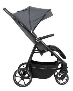 Kikkaboo Kinderwagen Lucy Gurt Rückenlehne verstellbar Federung Hinterradbremse grau