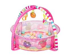 Kikka boo Spielbogen 30 Bälle Krabbeldecke Bällebad abnehmbare Spielzeuge rosa pink