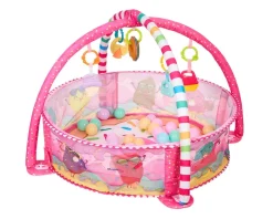 Kikka boo Spielbogen 30 Bälle Krabbeldecke Bällebad abnehmbare Spielzeuge rosa pink