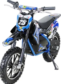 Kinder-Crossbike Gepard, Elektro-Kindermotorrad, 500 Watt, bis 24 km/h, verstärkte Gabel, ab 8 J. (Blau)