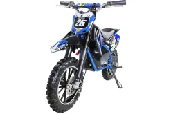 Kinder-Crossbike Gepard, Elektro-Kindermotorrad, 500 Watt, bis 24 km/h, verstärkte Gabel, ab 8 J. (Blau)