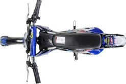 Kinder-Crossbike Gepard, Elektro-Kindermotorrad, 500 Watt, bis 24 km/h, verstärkte Gabel, ab 8 J. (Blau)