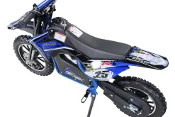 Kinder-Crossbike Gepard, Elektro-Kindermotorrad, 500 Watt, bis 24 km/h, verstärkte Gabel, ab 8 J. (Blau)