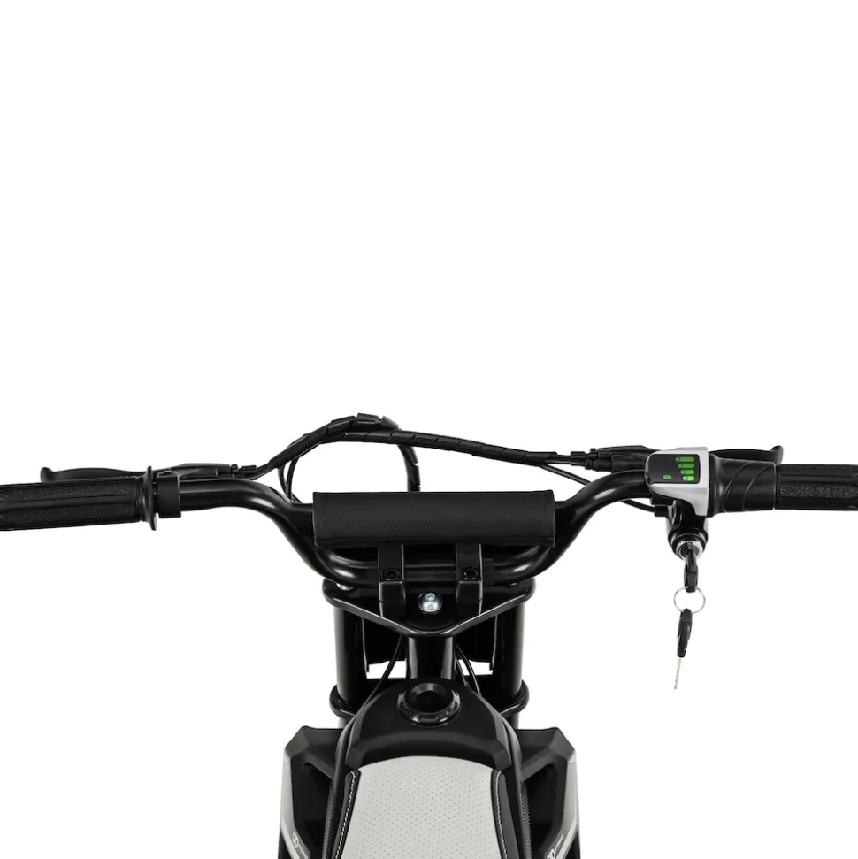 Kinder Crossbike Raider, Kinder Elektromotorrad, maximale Sicherheitsstandards, ab 8 Jahren