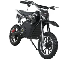 Kinder-Crossbike Viper, Elektro-Kindermotorrad, 1000 Watt, bis 24 km/h, Scheibenbremsen, ab 8 Jahren (Schwarz)