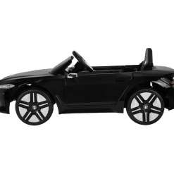 Kinder-Elektroauto BMW i4, Fernbedienung, LED-Beleuchtung, Soft-Start-Funktion (Schwarz)