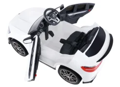 Kinder-Elektroauto Mercedes AMG GLC 63S Coupé, 4x4-Antrieb, Fernbedienung, 140 Watt, LED, EVA-Reifen (Weiß)