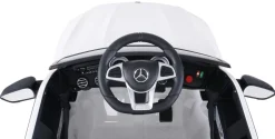 Kinder-Elektroauto Mercedes AMG GLC 63S Coupé, 4x4-Antrieb, Fernbedienung, 140 Watt, LED, EVA-Reifen (Weiß)