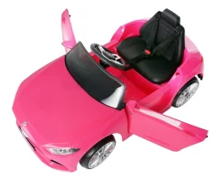 Kinder-Elektroauto Mercedes-Benz CLS 350 Coupé, lizenziert, 2 x 20 Watt Motoren, LED-Scheinwerfer (Pink)