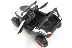 Kinder-Elektroauto UTV Buggy MX Allrad 4x4 (Schwarz Weiß)