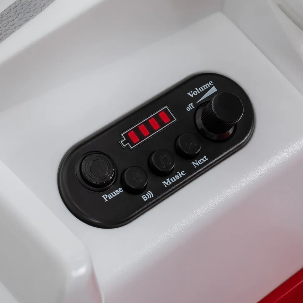 Kinder-Elektroauto VW T1 Camper Bus, Bremsautomatik, 3-5 km/h, Soft-Start, LED, Fernbedienung