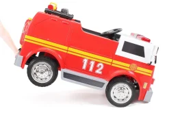 Kinder-Elektro-Feuerwehrauto LL911, 2-Sitzer, Sirene, Spritze, EVA-Reifen, 90 Watt, Fernbedienung