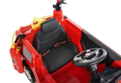 Kinder-Elektro-Feuerwehrauto SX1818, Spritze, Sirene, Blaulicht, 70 Watt, Servolenkung, Bluetooth