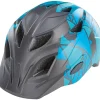 Kinder-Fahrradhelm, Inmold Technologie, mit LED-Licht und Reflektionsstreifen, Größe: 48-52 cm, Farbe: blau