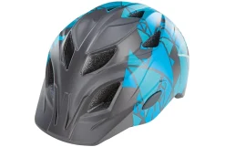 Kinder-Fahrradhelm, Inmold Technologie, mit LED-Licht und Reflektionsstreifen, Größe: 48-52 cm, Farbe: blau