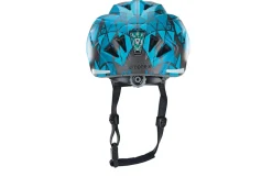 Kinder-Fahrradhelm, Inmold Technologie, mit LED-Licht und Reflektionsstreifen, Größe: 48-52 cm, Farbe: blau