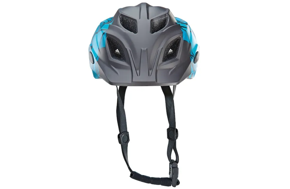 Kinder-Fahrradhelm, Inmold Technologie, mit LED-Licht und Reflektionsstreifen, Größe: 48-52 cm, Farbe: blau
