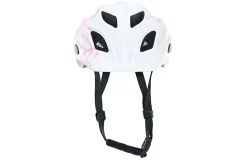 Kinder-Fahrradhelm, Inmold Technologie, mit LED-Licht und Reflektionsstreifen, Größe: 52-56 cm, Farbe: weiß