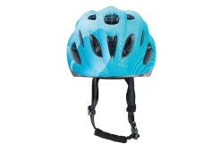 Kinder-Fahrradhelm, stoßfeste Hartschaum-Innenschale, LED-Licht, reflektierende Gurtbänder und 5 Reflektionsstreifen, Größe: 53-55 cm, Farbe: türkis