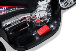 Kindermotorrad C051, Kinder-Elektro-Motorrad mit 12-Watt-Motor, LED-Scheinwerfer, 2-Gang-Getriebe (Schwarz)