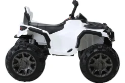 Kinderquad Bumper, Kinder-Elektroauto mit Fernbedienung, 70 Watt, Stoßdämpfer, Bremsautomatik, LED (Weiß)