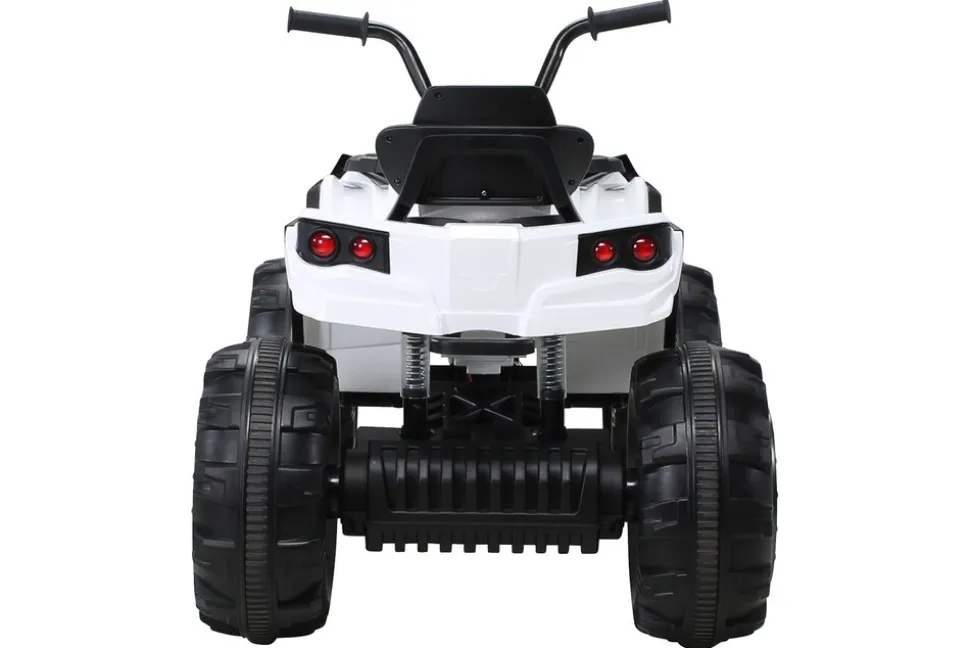 Kinderquad Bumper, Kinder-Elektroauto mit Fernbedienung, 70 Watt, Stoßdämpfer, Bremsautomatik, LED (Weiß)