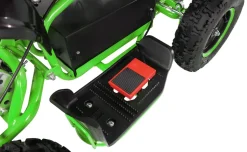 Kinderquad Racer 1000, Pocket-Quad mit 1000 Watt Elektromotor, 3 Batterien, Stoßdämpfer, bis 24 km/h (Schwarz/Grün)