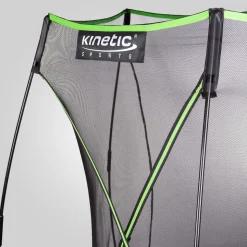 KINETIC SPORTS Trampolin Federlos-Design 'Bungee Safety Elite' - Outdoor Gartentrampolin für Kinder | Dunkelgrün Ø 244 cm Ø 244 cm
