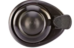 Klingel, Aluminium Deckel, Universalhalterung aus Silikon, Farbe: schwarz