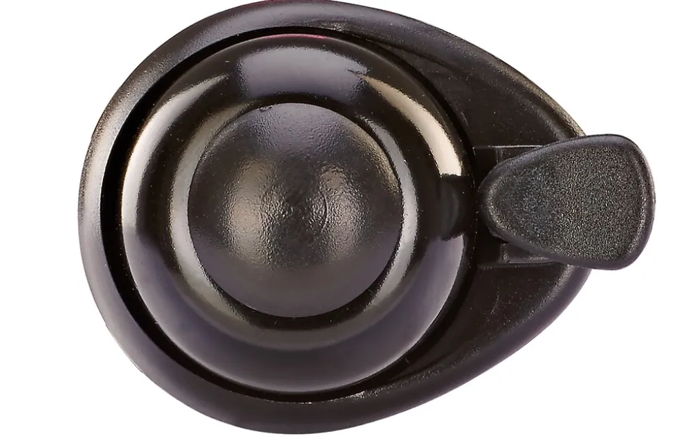Klingel, Aluminium Deckel, Universalhalterung aus Silikon, Farbe: schwarz
