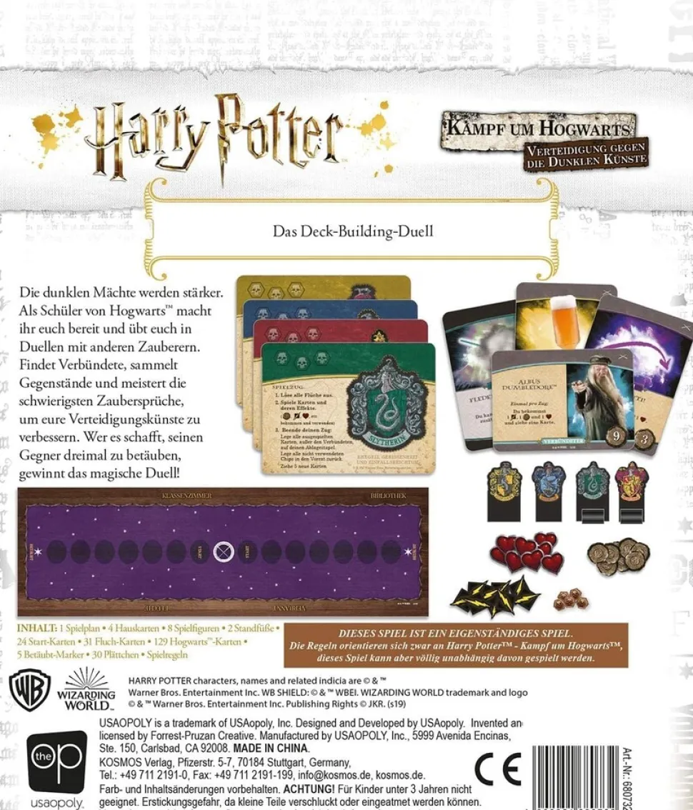 Kosmos Harry Potter Kampf um Hogwarts Deckbuilding Spiel Verteidigung gegen dunkle Künste 2 Spieler