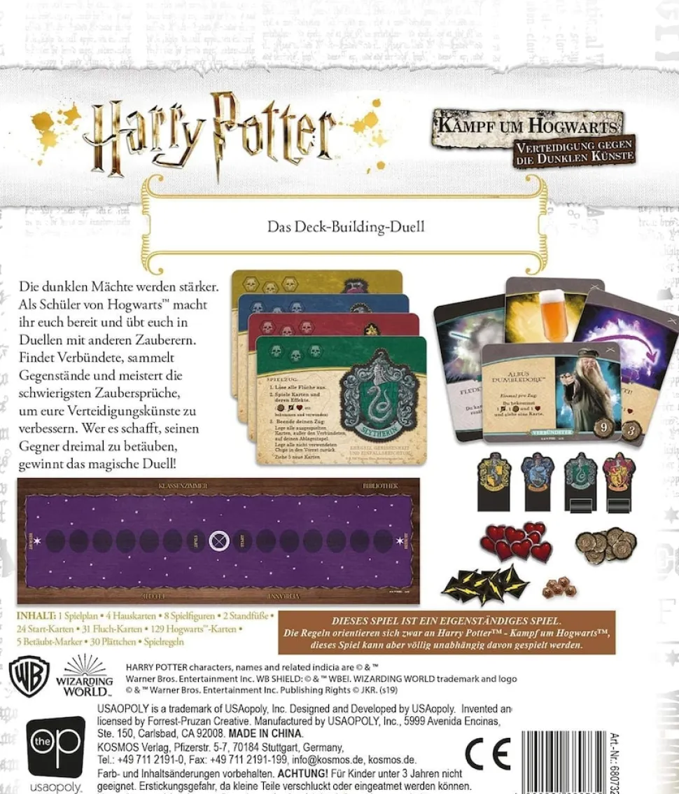 Kosmos Harry Potter Kampf um Hogwarts Deckbuilding Spiel Verteidigung gegen dunkle Künste 2 Spieler