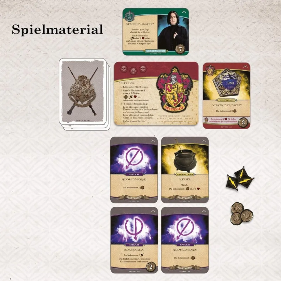 Kosmos Harry Potter Kampf um Hogwarts Deckbuilding Spiel Verteidigung gegen dunkle Künste 2 Spieler