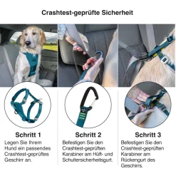 Kurgo Tru-Fit Autosicherheitsgeschirr für Hunde, Größe XS, Tintenblau