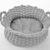 Kuschelnest ROPE rund Katzenkorb Katzenkissen weich Katzenbett