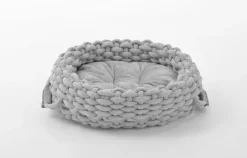 Kuschelnest ROPE rund Katzenkorb Katzenkissen weich Katzenbett
