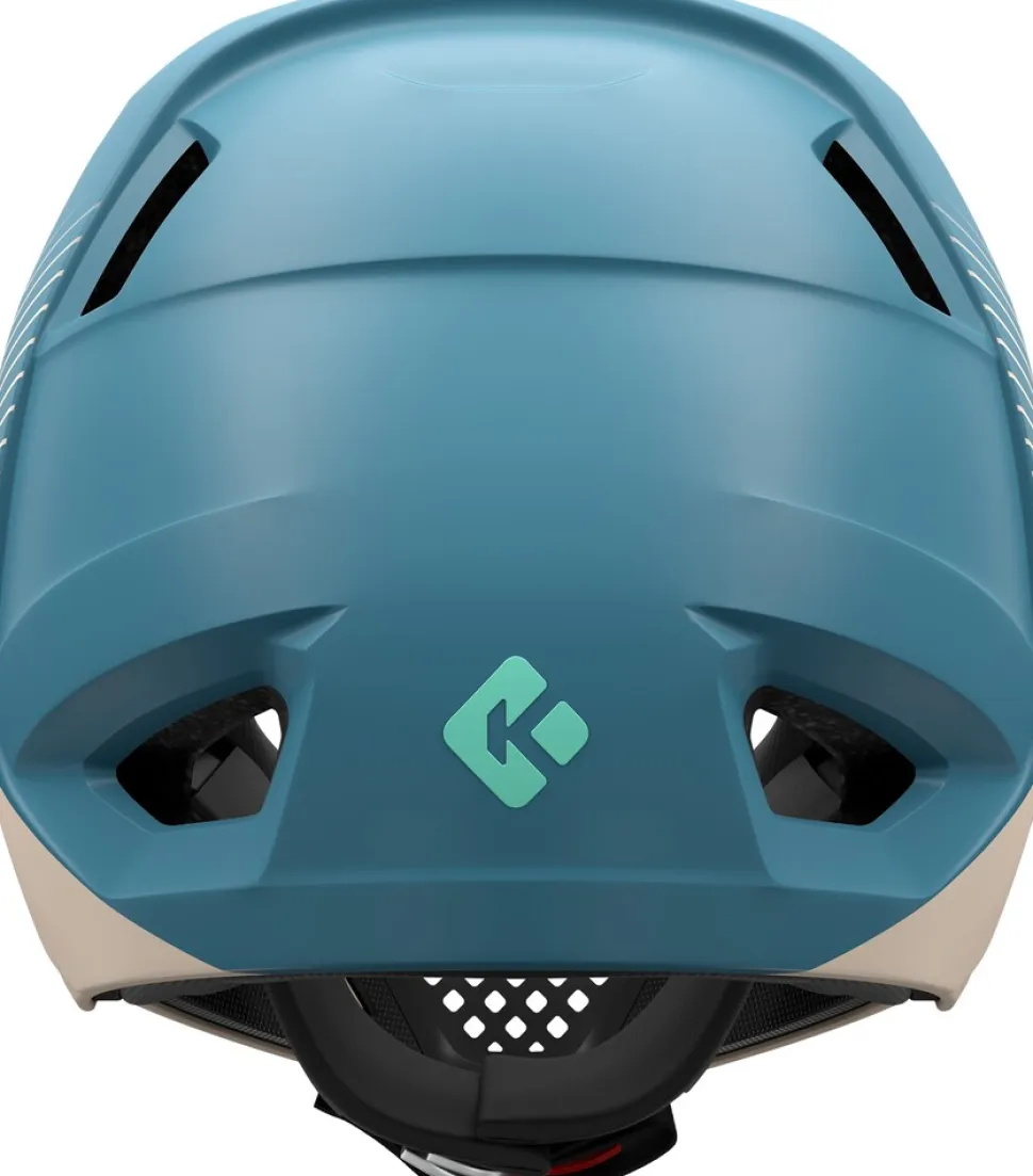 LAZER Full Face - Fahrradhelm Chase KinetiCore, beige-blau