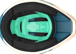 LAZER Full Face - Fahrradhelm Chase KinetiCore, beige-blau