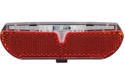 LED-Batterierücklicht, mit Z-Reflektor, feste Montage am Gepäckträger, inkl. Batterien