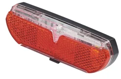 LED-Batterierücklicht, mit Z-Reflektor, feste Montage am Gepäckträger, inkl. Batterien