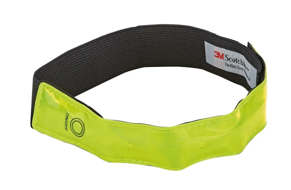 LED-Reflektorband, 2 Sück mit je 4 LED´s, für Arme und Beine, Länge 40 cm, inkl. Batterien, farblich sortiert