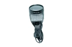 LED-Scheinwerfer 100 Lux, für E-Bikes und Nabendynamo, abnehmbarer Reflektor